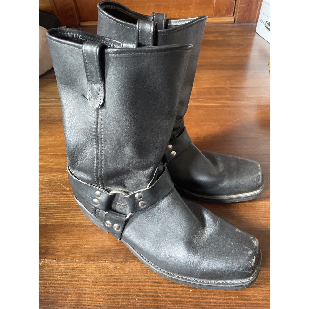 Black Leather Men's Boots